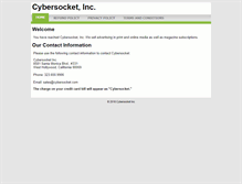 Tablet Screenshot of cybersocketinc.com